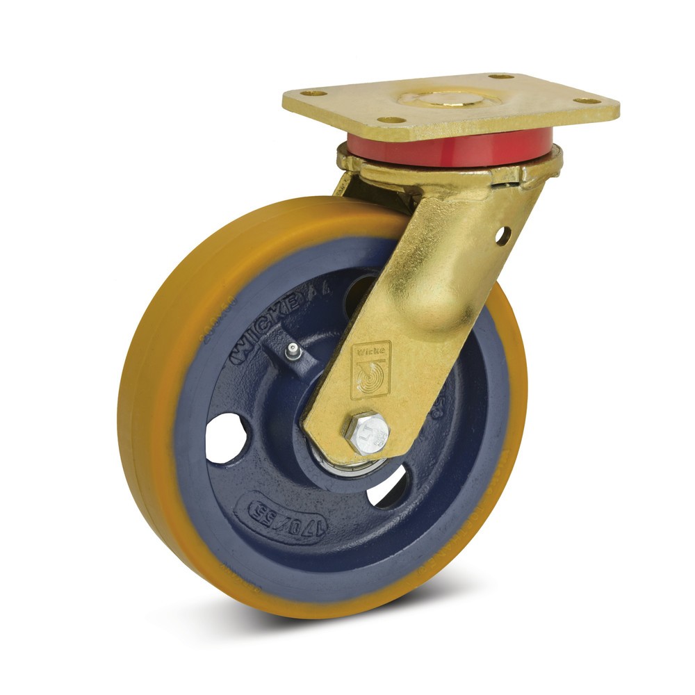 Schwerlast-Lenkrolle Wicke PU, Ø x Breite 125 x 50 mm, TK 560 kg