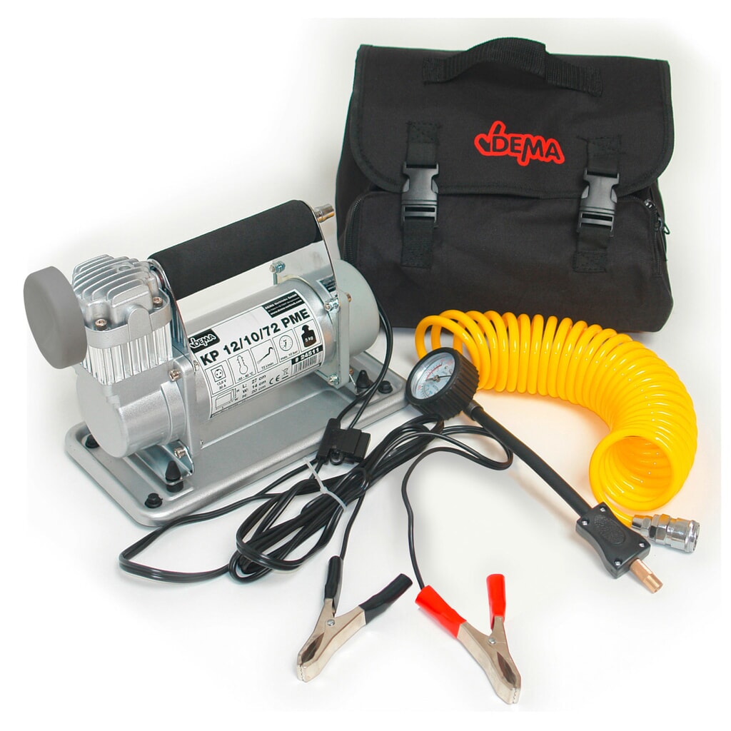 12-Volt-Kompressor, Arbeitsdruck max. 150 psi (10 bar), Schlauchlänge 3,3 m Produktabbildung: 12-Volt-Kompressor, Arbeitsdruck max. 150 psi (10 bar), Schlauchlänge 3,3 m