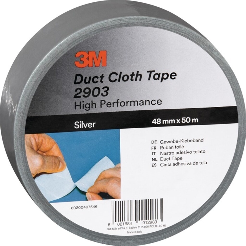 Produktabbildung: 3M™ Gewebeband Scotch® 2903, silber, Länge 50 m Breite 48 mm