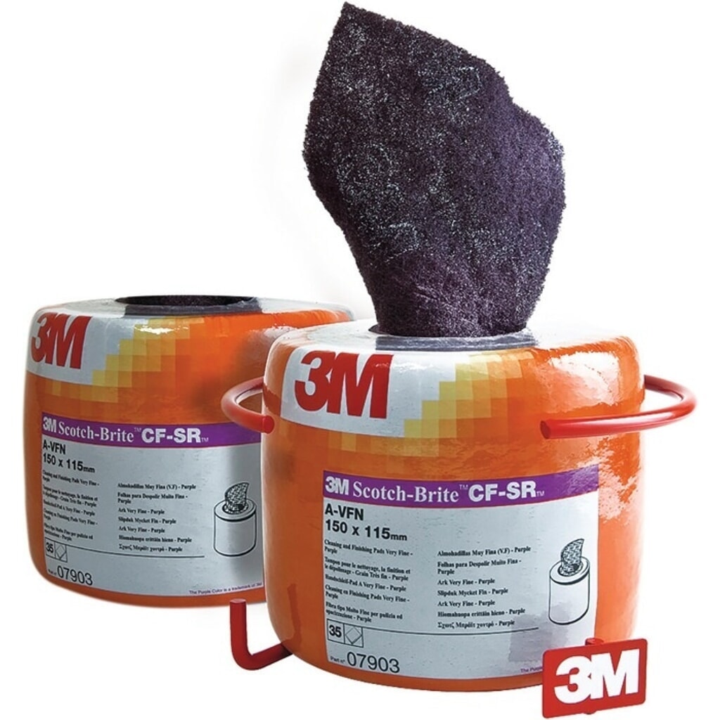 3M™ Handpad Scotch Brite™ CF-RL, L115xB150mm, very fine Produktabbildung: 3M™ Handpad Scotch Brite™ CF-RL, L115xB150mm, very fine