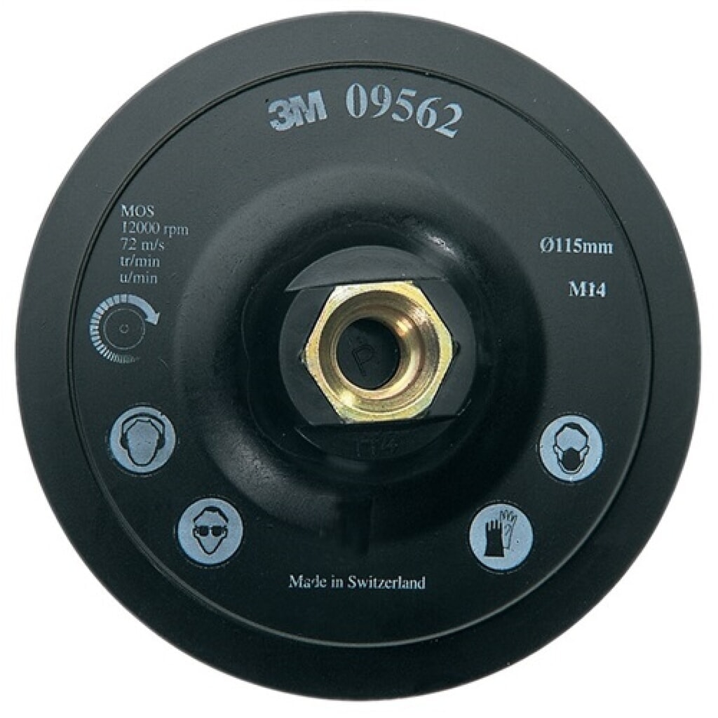 Produktabbildung: 3M™ Stützteller Scotch Brite DH-AC D.115mm M14 kletthaftend
