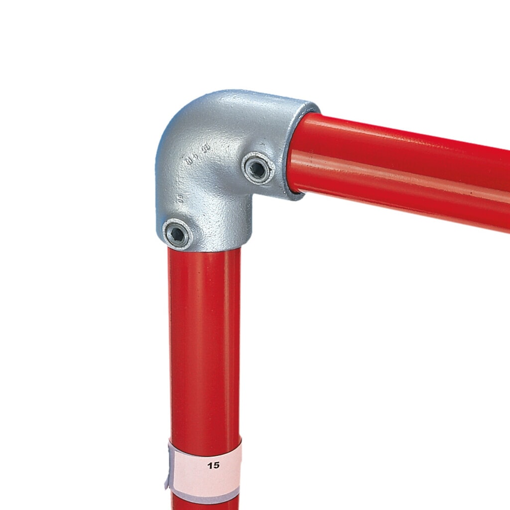 Produktabbildung: 90°-Ellenbogenverbinder, Außen-Ø Rohr 26,9 mm