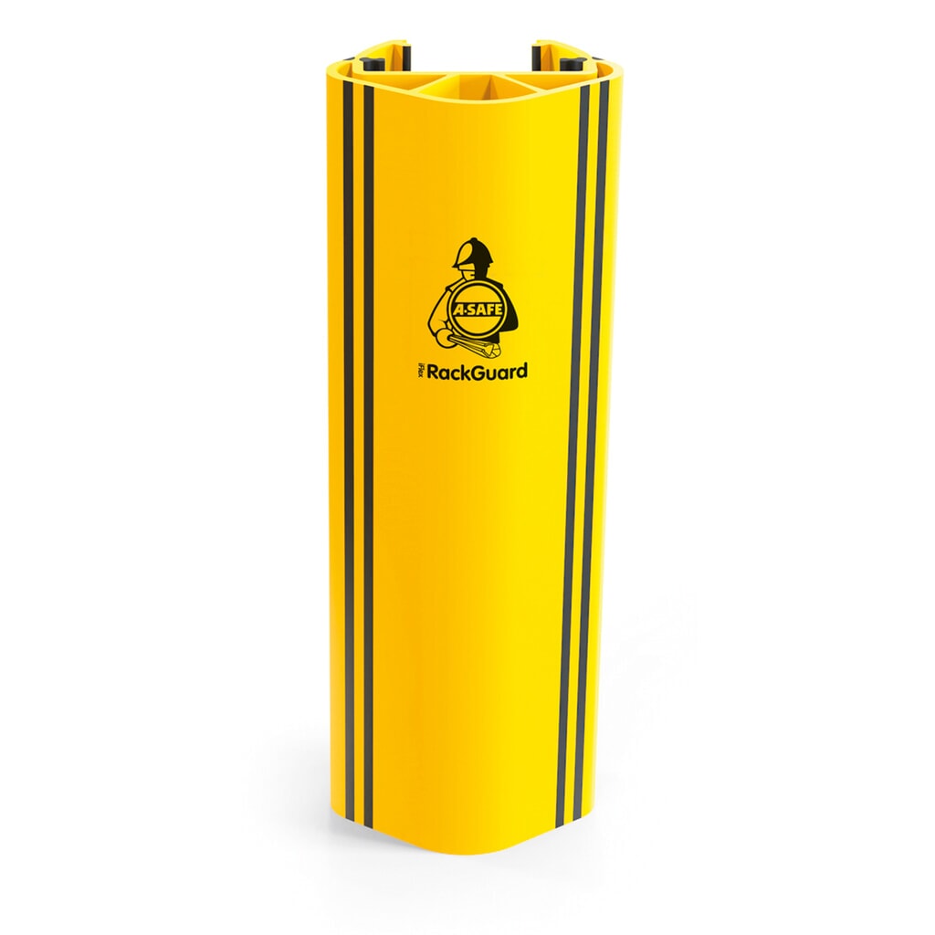Produktabbildung: A-SAFE Anfahrschutz für Regale RackGuard (S) LL aus MEMAPLEX®, Innenmaß HxBxT 600 x 102 x 80 mm