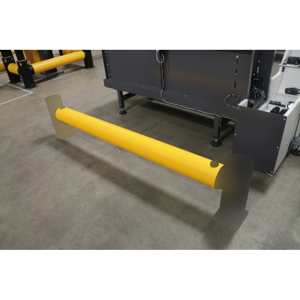 N° de l'image du produit 5 : A-SAFE eFlex Barrière de circulation en MEMAPLEX®, longeron - longueur 500 mm