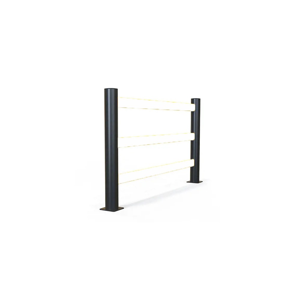 Product image: A-SAFE eFlex pedestrian barrier made from MEMAPLEX®, end/corner post 90°
