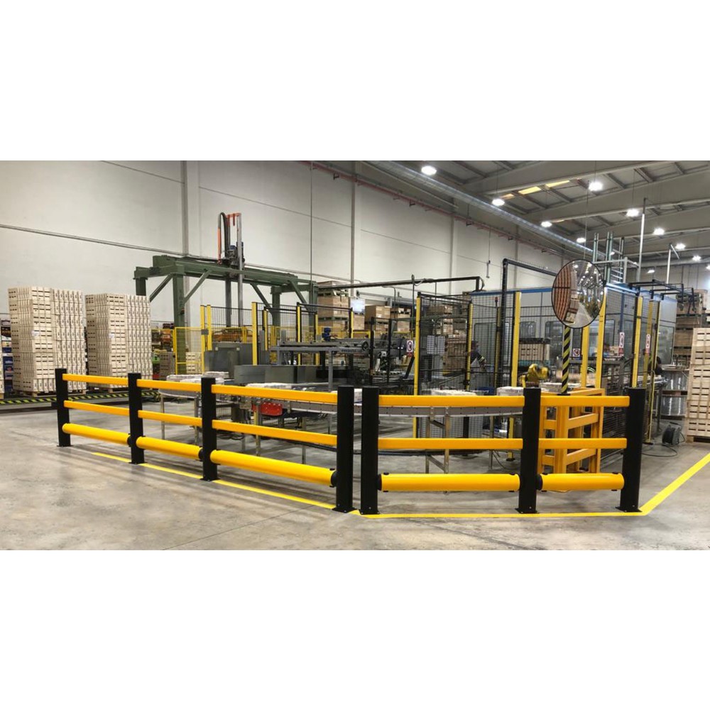 Produktabbildung Nr. 2: A-SAFE Endpfosten für Rammschutzgeländer eFlex+ aus MEMAPLEX®, Innen- und Außenbereich, HxB , HxT 456 x 180 mm