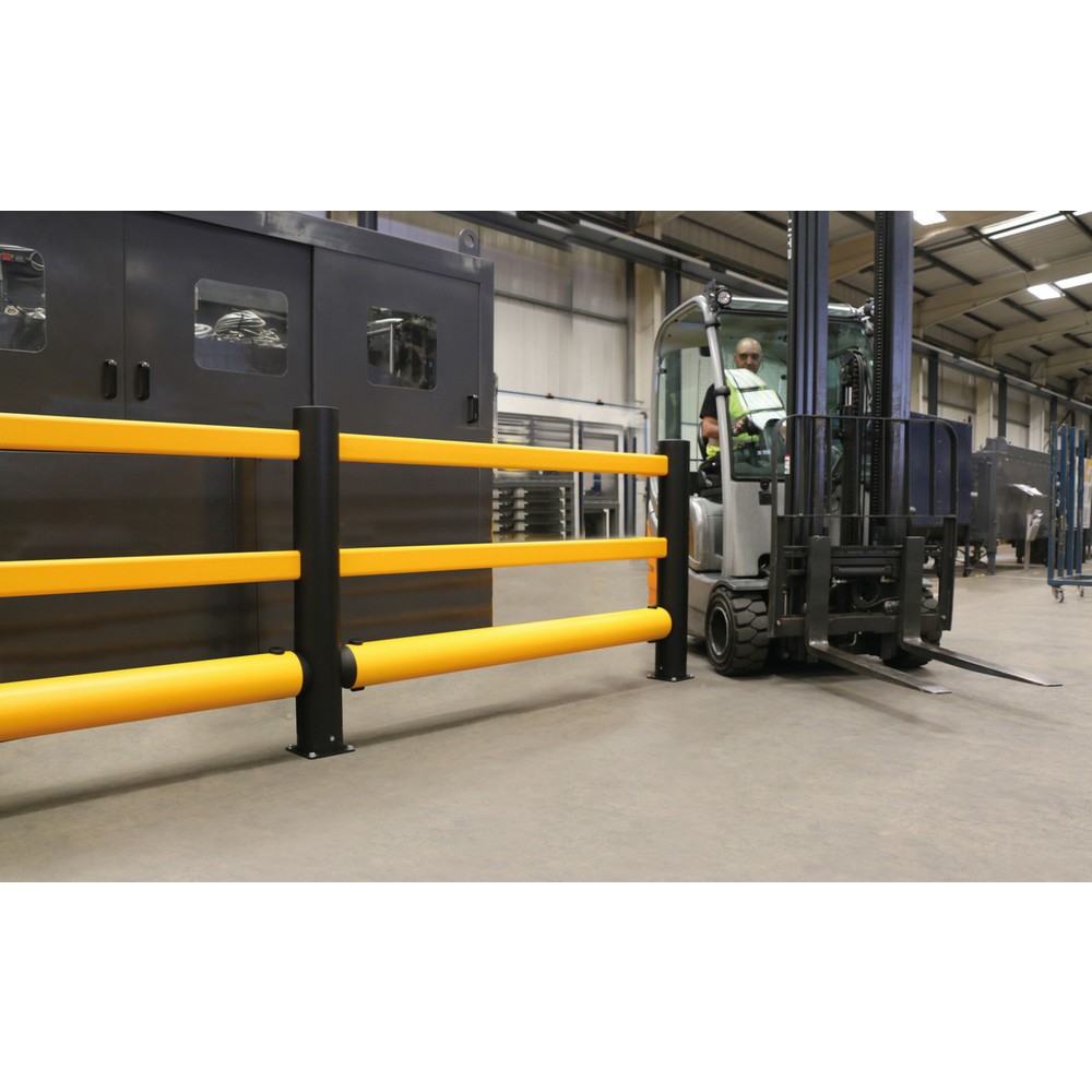 Produktabbildung Nr. 4: A-SAFE Endpfosten für Rammschutzgeländer eFlex+ aus MEMAPLEX®, Innen- und Außenbereich, HxB , HxT 456 x 180 mm