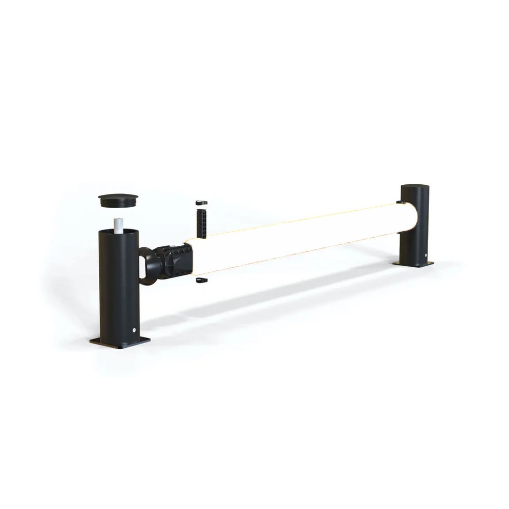 N° de l'image du produit 5 : A-SAFE Poteau d’extrémité pour rambarde de protection contre les chocs eFlex utilisée comme barrière de circulation en MEMAPLEX®, pour l’intérieur et l’extérieur, Hxl