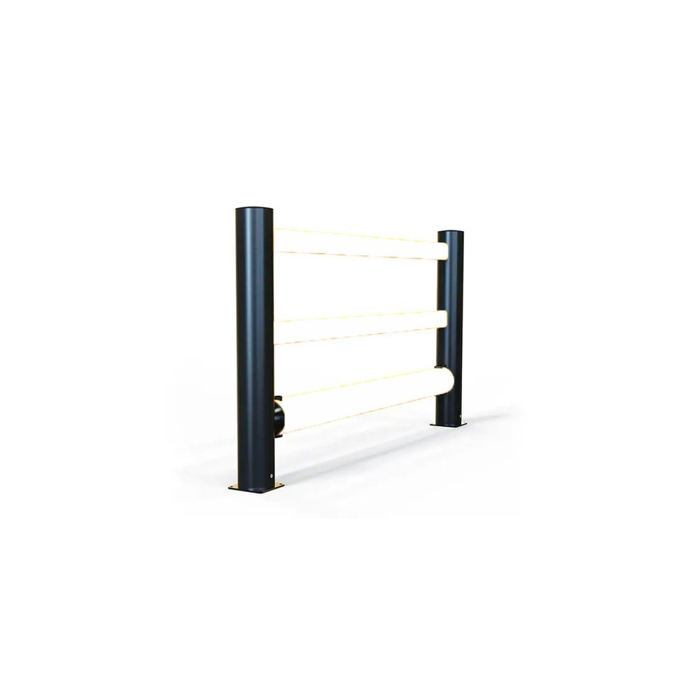 Illustration du produit: A-SAFE Poteau d’extrémité pour rambarde de protection contre les chocs eFlex+ en MEMAPLEX®, pour l’intérieur et l’extérieur, Hxl, HxP 456 x 180 mm