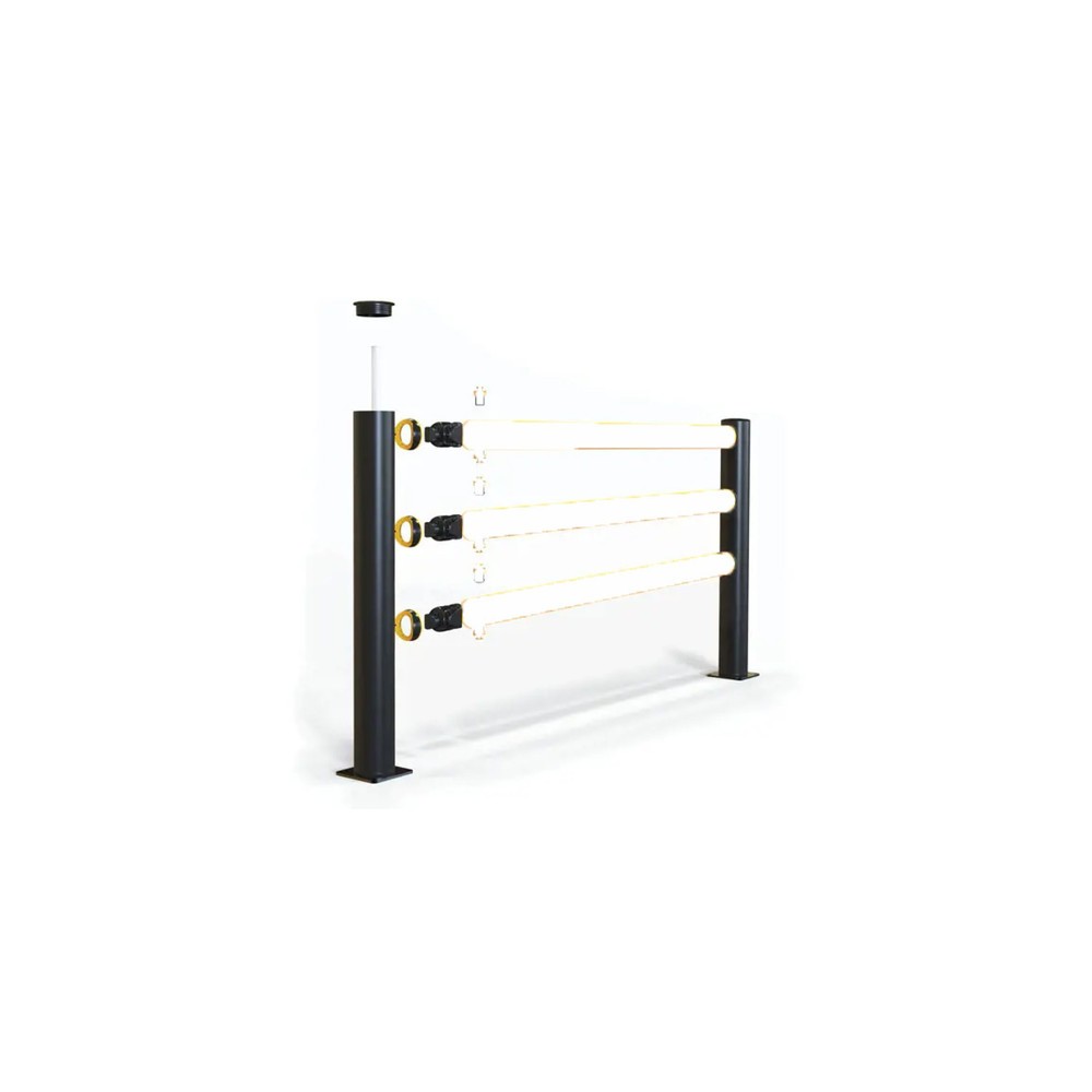 N° de l'image du produit 6 : A-SAFE Poteau d'extrémité pour rambarde de protection contre les chocs iFlex utilisée comme séparation de voies piétonnes en MEMAPLEX®, pour l’intérieur et l’extérieur, Hxl