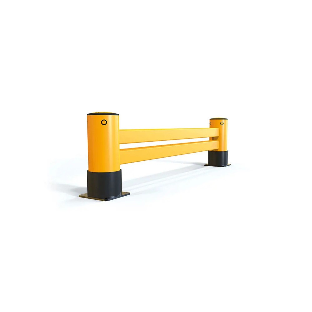 Product image: A-SAFE rack end barrier made from MEMAPLEX®, double - 1,100 mm length