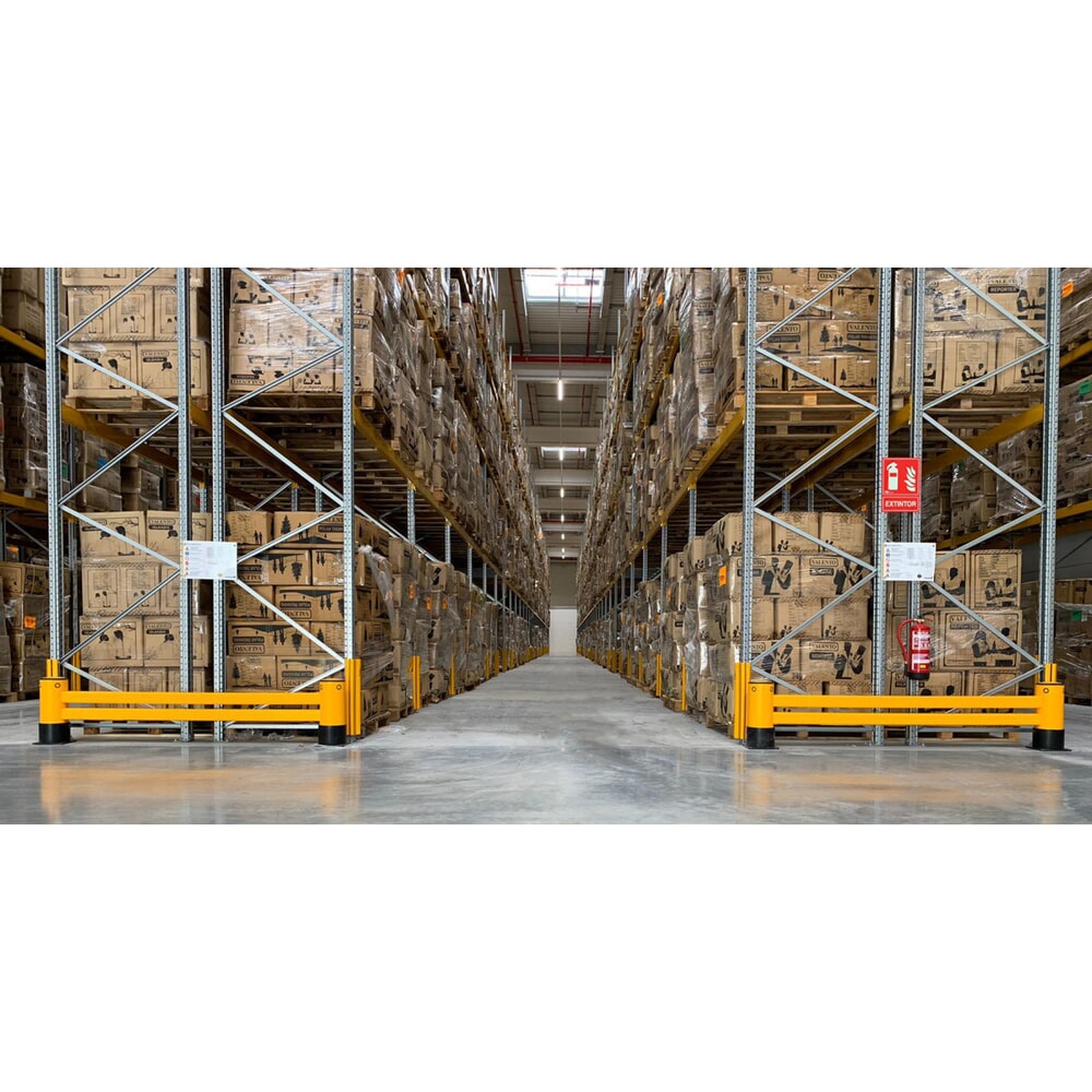 Product image no. 5: A-SAFE rack end barrier made from MEMAPLEX®, double - 1,100 mm length