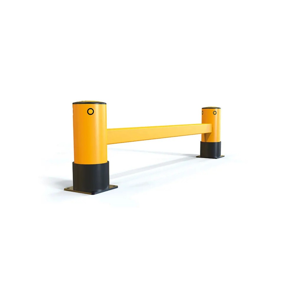 Product image: A-SAFE rack end barrier made from MEMAPLEX®, single - 1,100 mm length