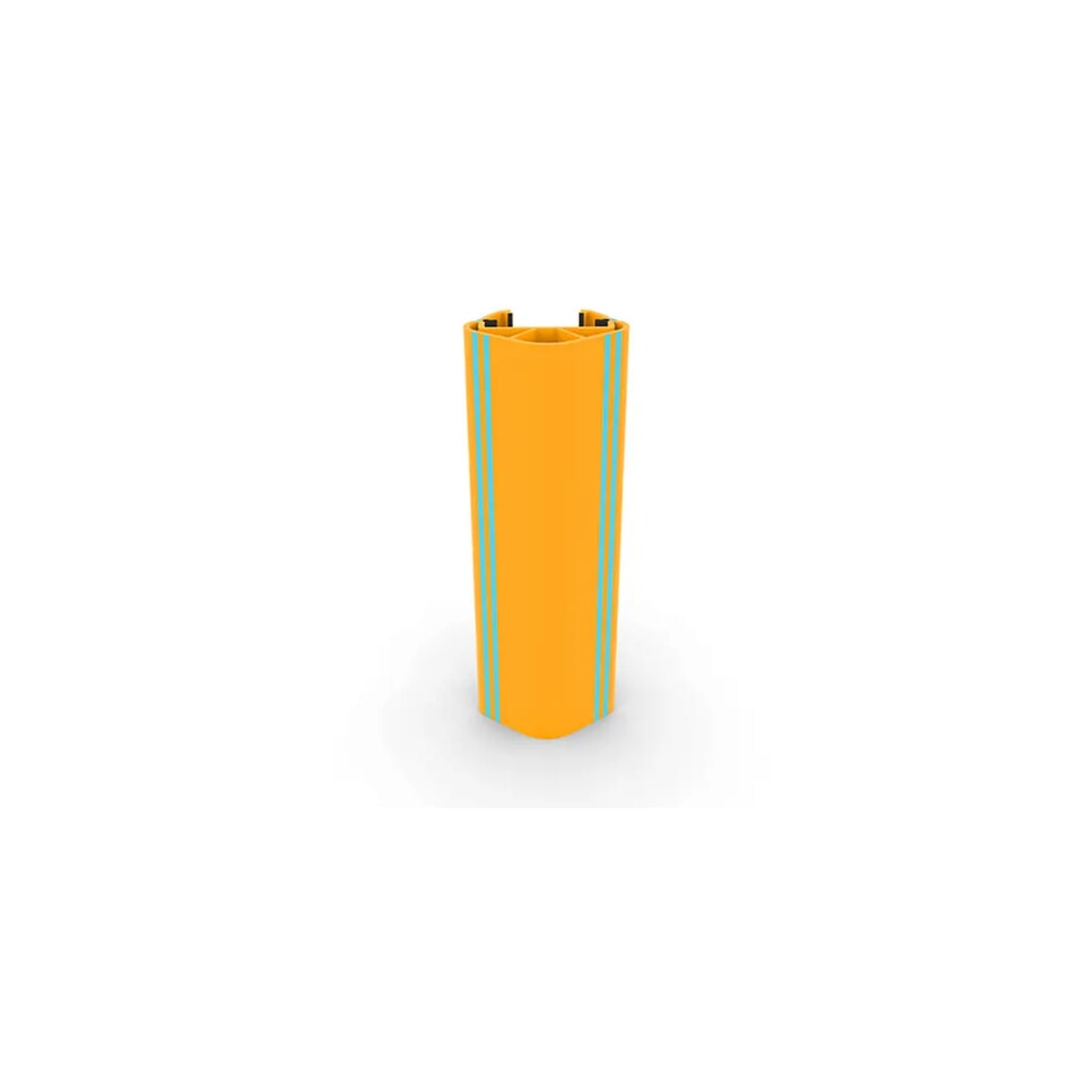 Produktabbildung: A-SAFE Anfahrschutz für Regale RackGuard aus MEMAPLEX®, Tiefkühlausführung, Innenmaß HxBxT 600 x 102 x 44 mm