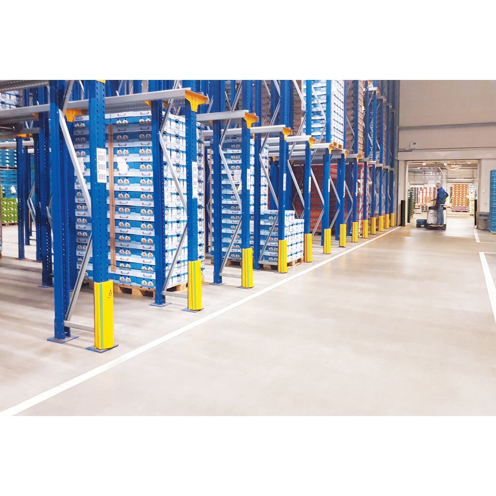 Produktabbildung Nr. 6: A-SAFE Anfahrschutz für Regale RackGuard aus MEMAPLEX®, Tiefkühlausführung, Innenmaß HxBxT 600 x 126 x 75 mm