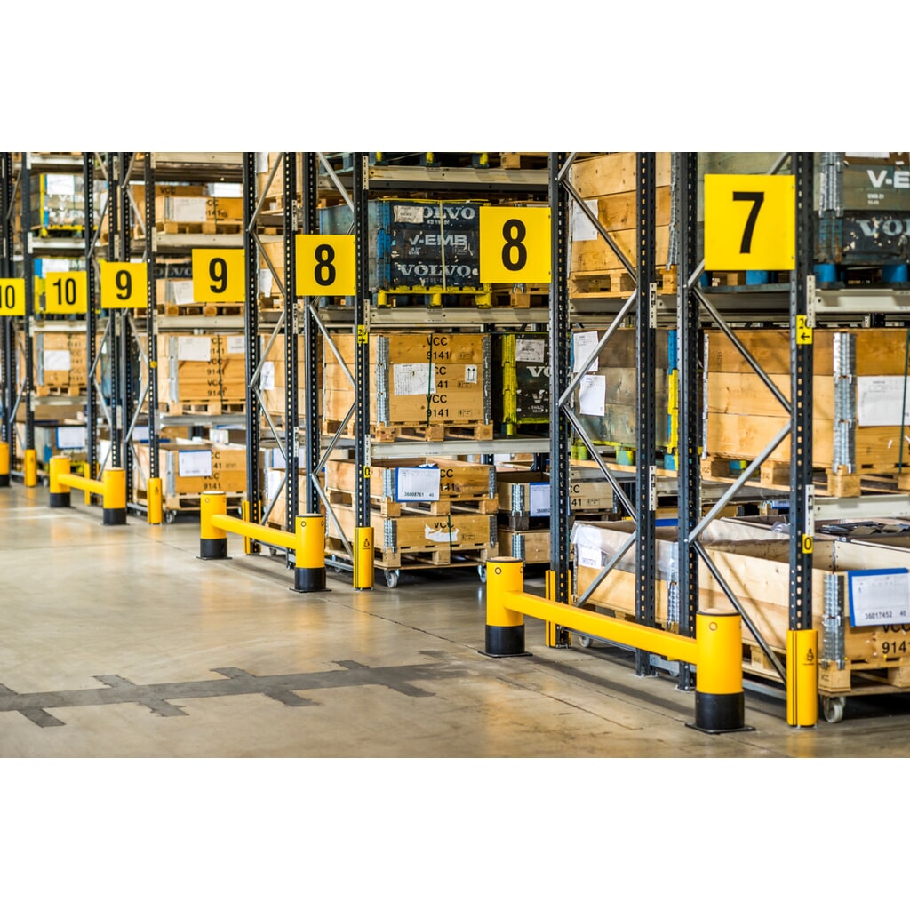 Produktabbildung Nr. 5: A-SAFE Regalendschutz aus MEMAPLEX®, einfach - 1.100 mm Länge