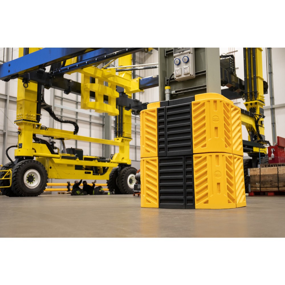 Produktabbildung Nr. 3: A-SAFE Säulen-Anfahrschutz FlexiShield aus MEMAPLEX®, Höhe 600 mm, für Säulenmaße (BxT) 100 x 100 mm