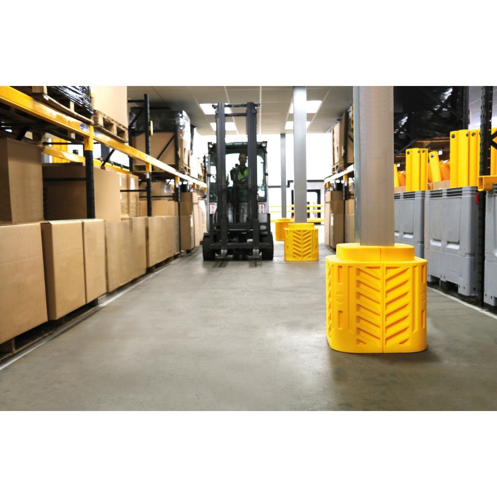 Produktabbildung Nr. 5: A-SAFE Säulen-Anfahrschutz FlexiShield aus MEMAPLEX®, Höhe 600 mm, für Säulenmaße (BxT) 100 x 100 mm