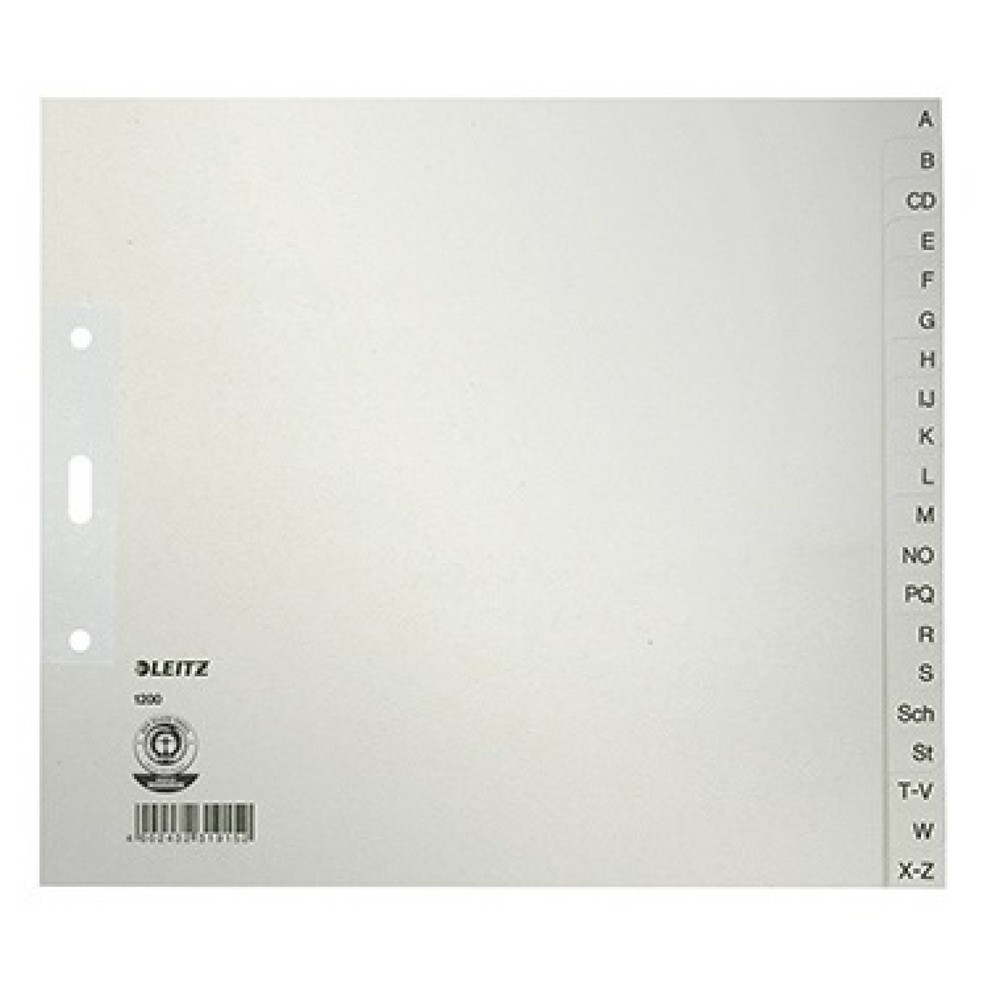 Produktabbildung: Leitz Register 12000085 A-Z DIN A4 24x21cm 20teilig Papier grau