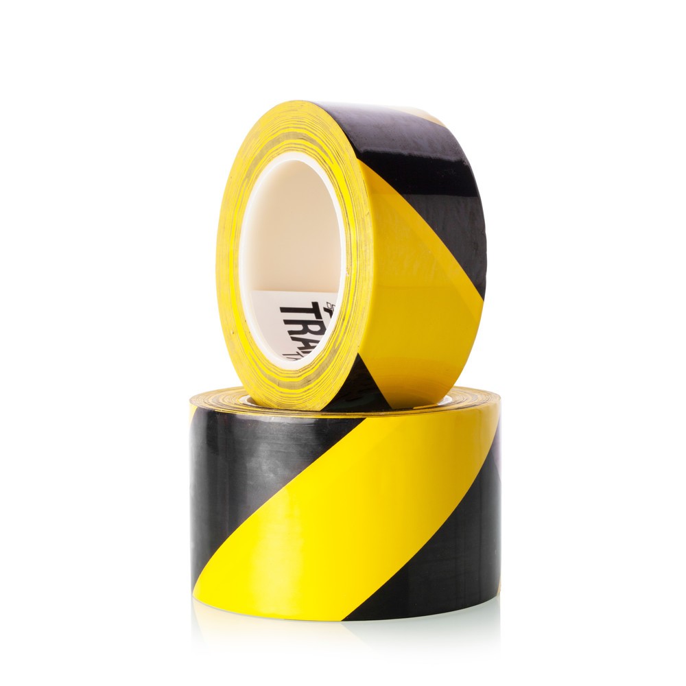 Produktabbildung Nr. 4: A.M.P.E.R.E. Bodenmarkierungsband Traffic Tape Extra, Stärke 0,2 mm, Breite 50 mm, Länge 30 m, gelb/schwarz