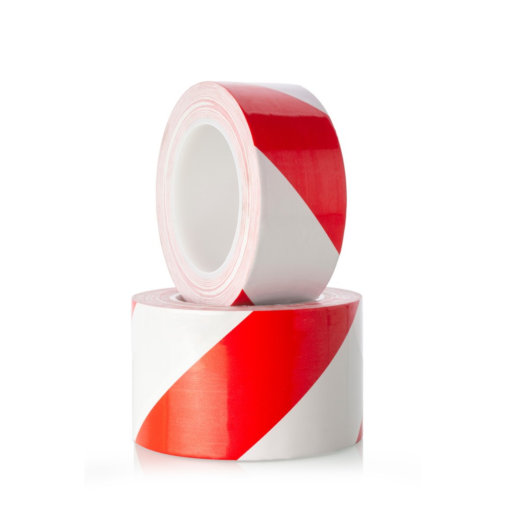 Produktabbildung Nr. 4: A.M.P.E.R.E. Bodenmarkierungsband Traffic Tape Extra, Stärke 0,2 mm, Breite 50 mm, Länge 30 m, rot/weiß