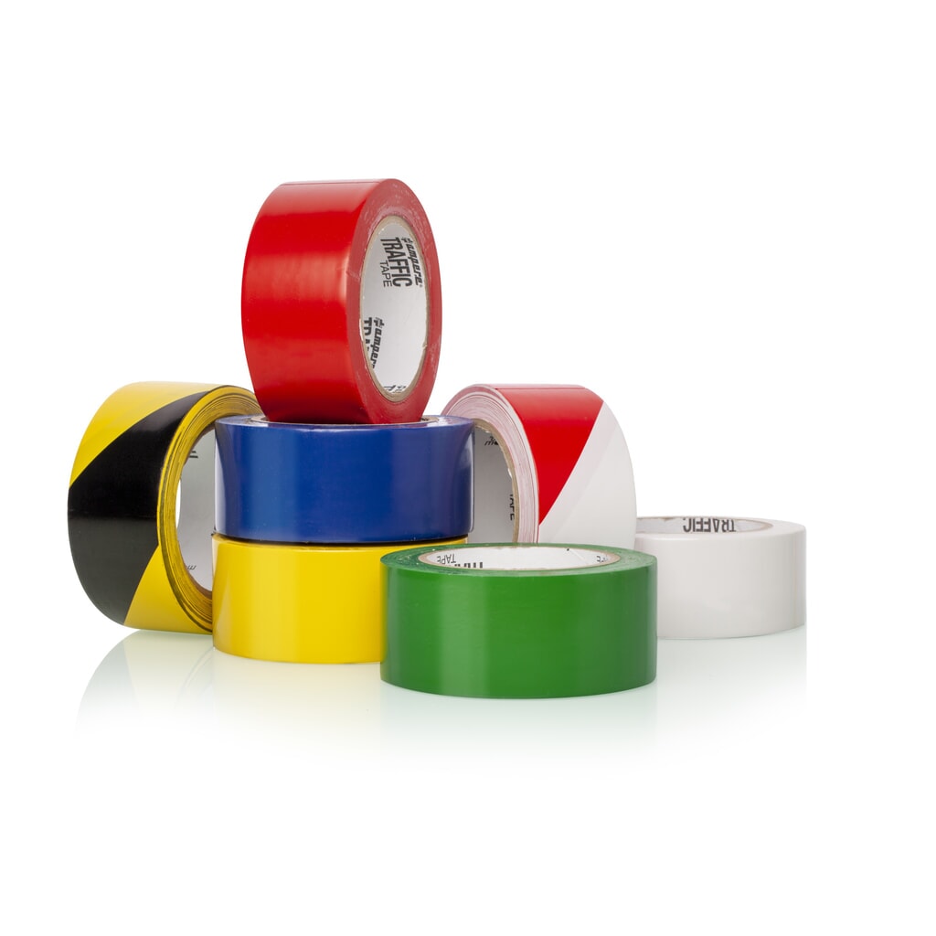A.M.P.E.R.E. Bodenmarkierungsband Traffic Tape Standard, Breite 75 mm, Stärke 0,15 mm, Länge 33 m, gelb Produktabbildung Nr. 5: A.M.P.E.R.E. Bodenmarkierungsband Traffic Tape Standard, Breite 75 mm, Stärke 0,15 mm, Länge 33 m, gelb