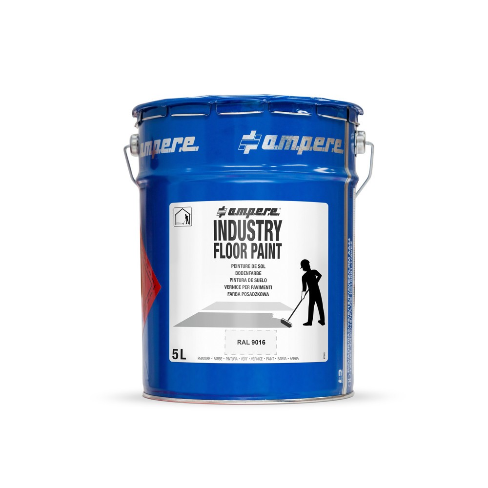 Produktabbildung Nr. 1: A.M.P.E.R.E. Bodenmarkierungsfarbe Traffic Floor Paint, 5 l, weiß