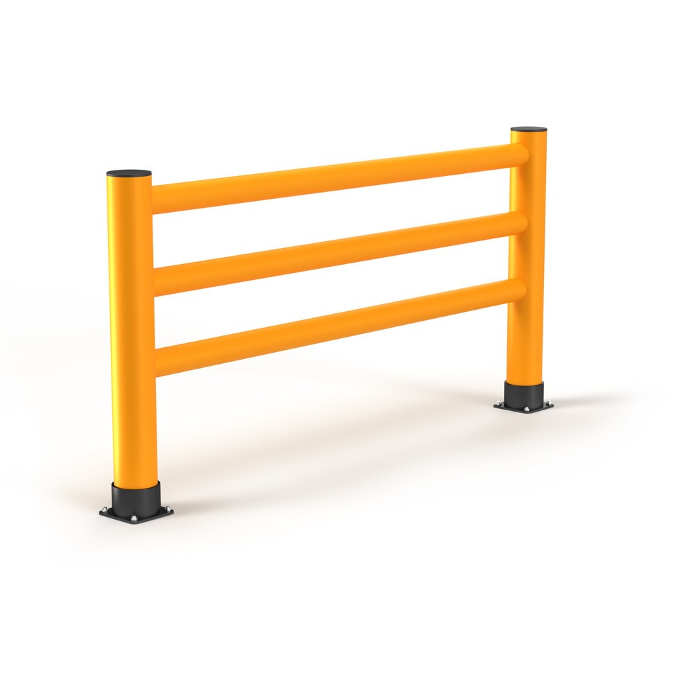 Produktabbildung: A.M.P.E.R.E. Rammschutzgeländer Rack Mammut®, Innen- und Außenbereich, HxL 1.100 x 2.000 mm