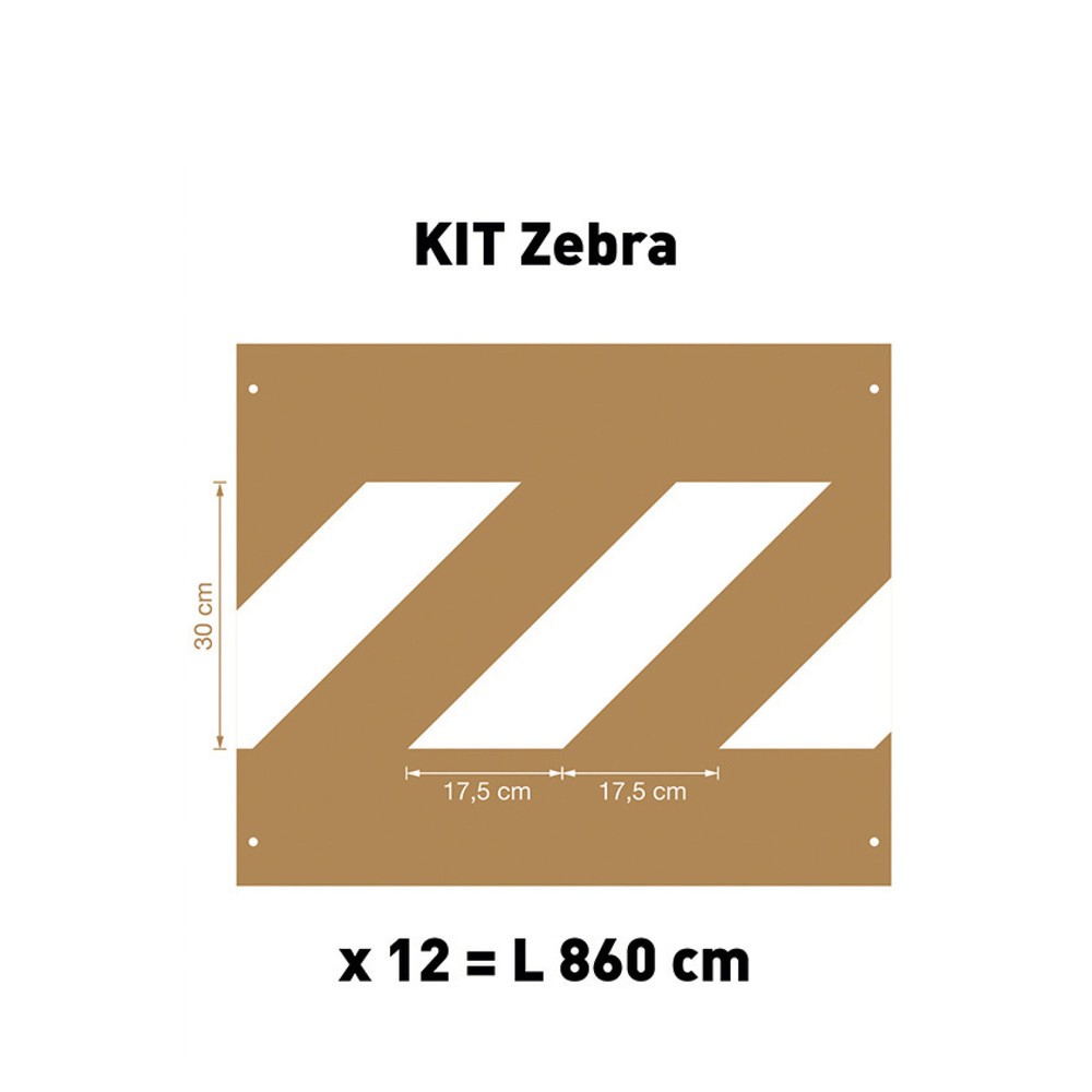 Illustration du produit: A.M.P.E.R.E. Jeu de pochoirs Zebra