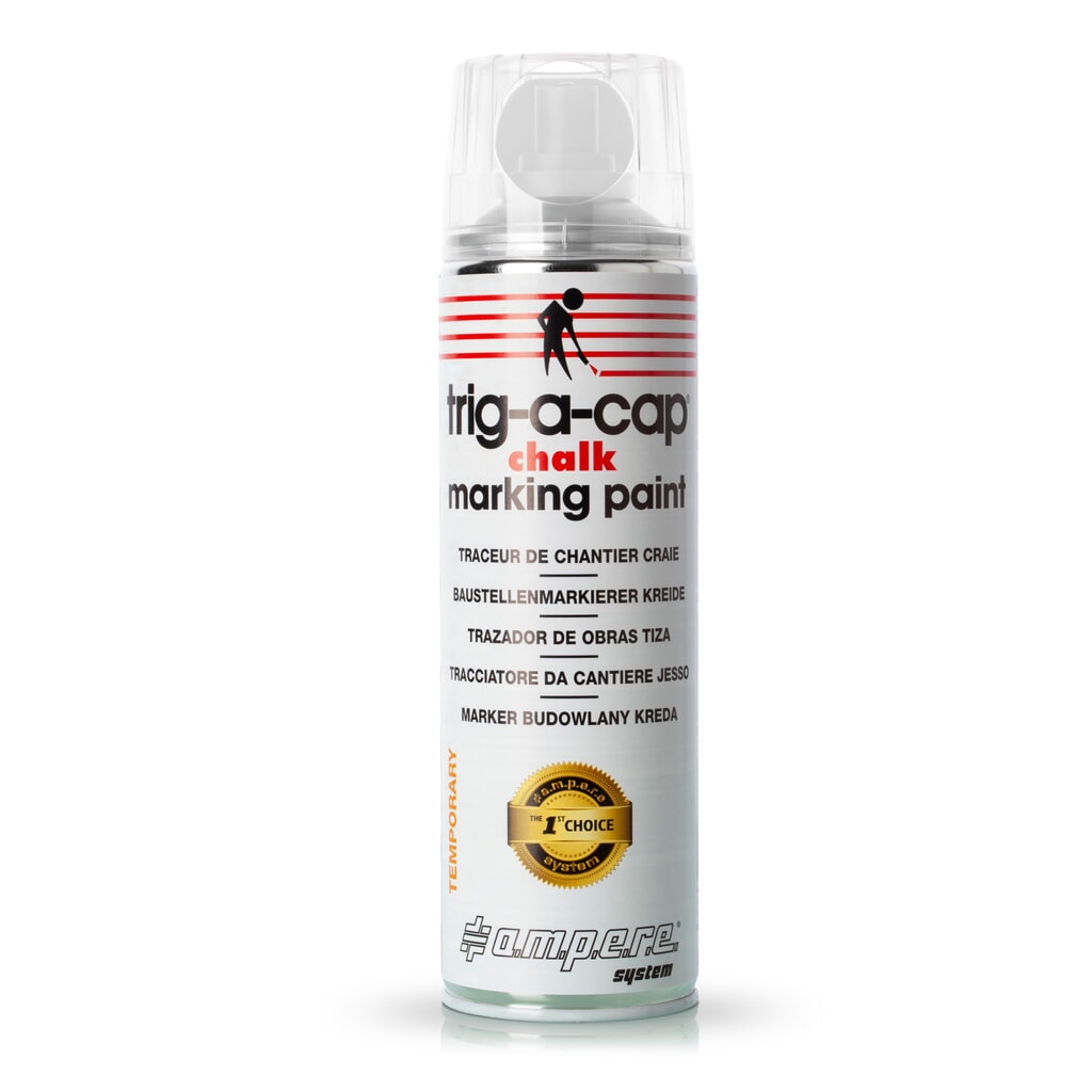 Produktabbildung: A.M.P.E.R.E. Kreidespray trig-a-cap® chalk, 500 ml, 12 Stk/VE, weiß