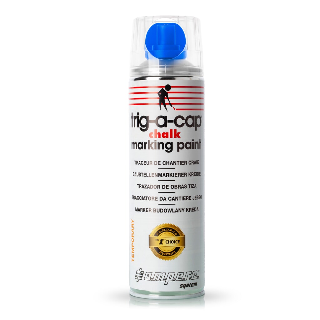 Produktabbildung: A.M.P.E.R.E. Kreidespray trig-a-cap® chalk, 500 ml, 12 Stk/VE, blau