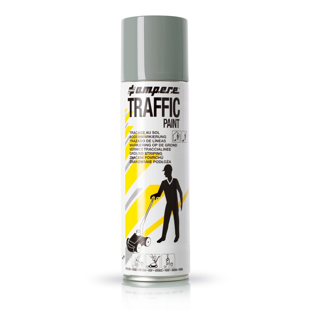 A.M.P.E.R.E. Markierfarbe TRAFFIC 0,5 l, grau Produktabbildung: A.M.P.E.R.E. Markierfarbe TRAFFIC 0,5 l, grau