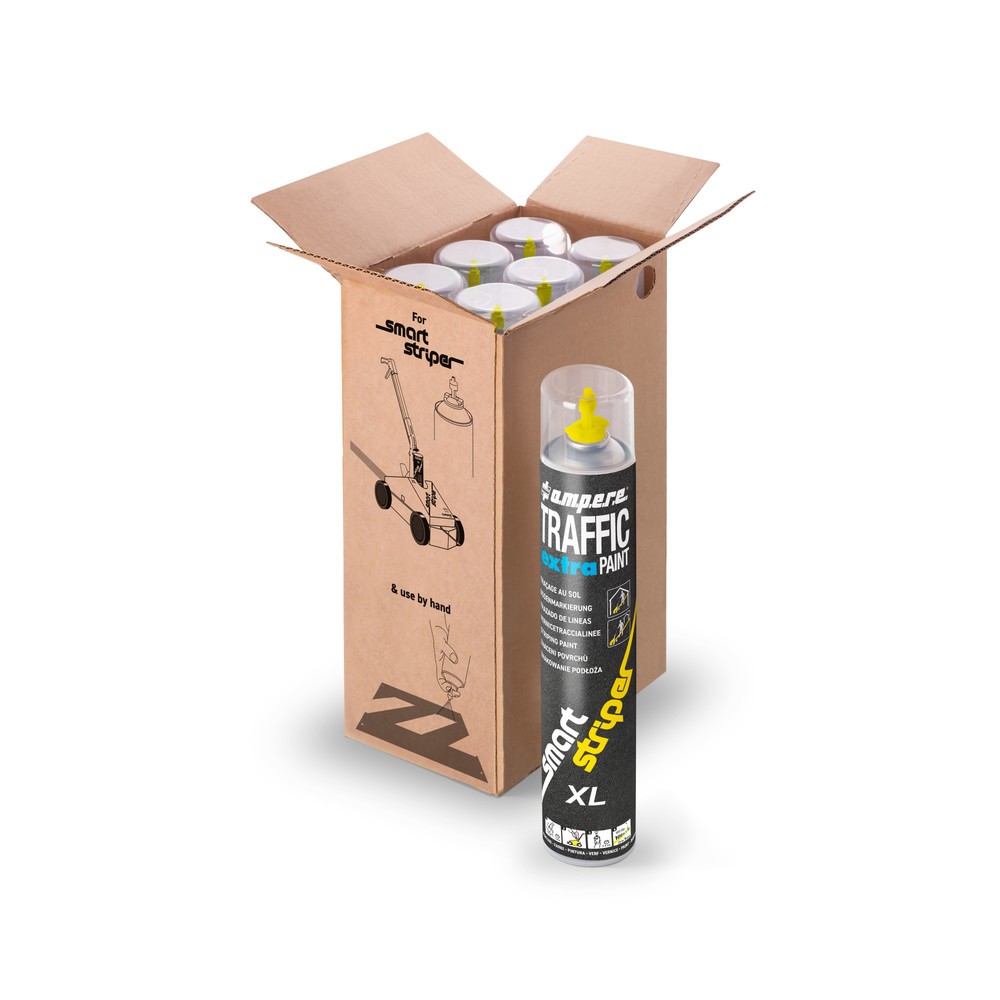 Produktabbildung Nr. 5: A.M.P.E.R.E. Markierfarbe TRAFFIC extra Paint® XL 0,75 l, gelb