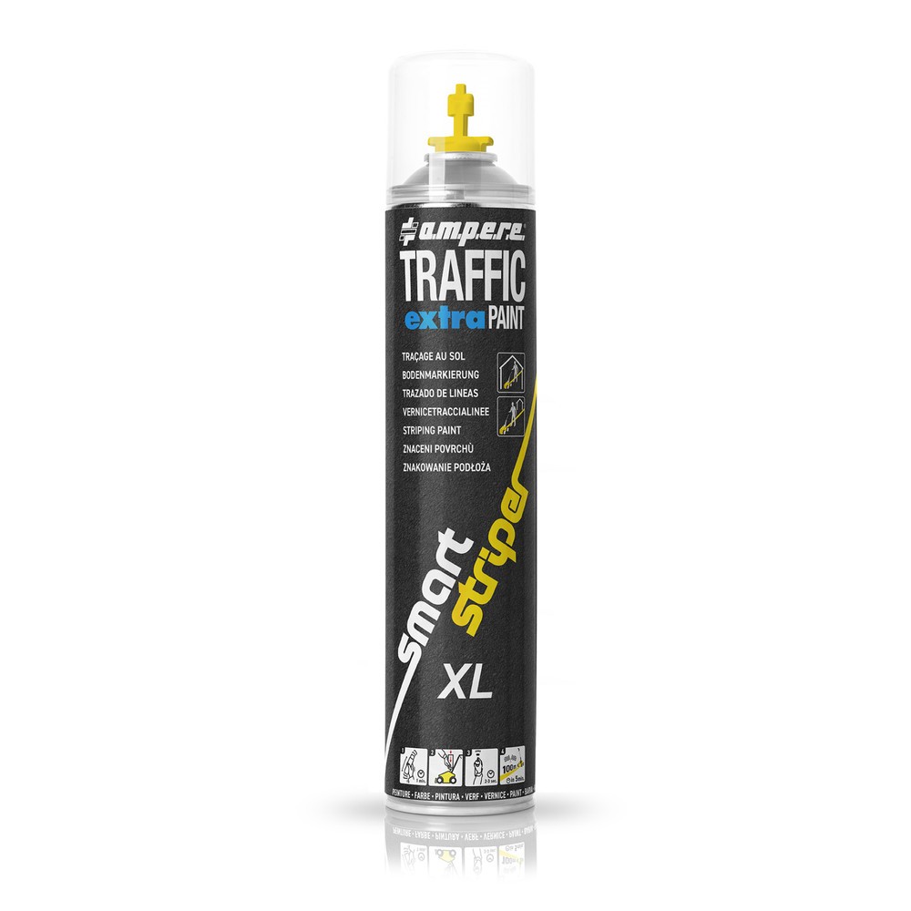 Illustration du produit: A.M.P.E.R.E. Peinture de marquage TRAFFIC extra Paint® XL 0,75 l, jaune