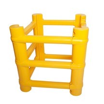 Produktabbildung Nr. 1: A.M.P.E.R.E. Säulen-Anfahrschutz Universal Rack Mammut®, zuschneidbar, Höhe 1.000 mm, für Säulenmaße BxT 200 x 200 mm