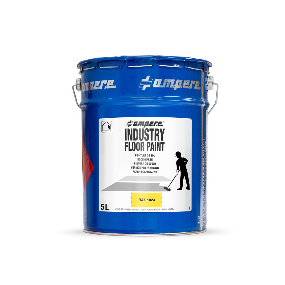 Immagine del prodotto: A.M.P.E.R.E. Vernice di marcatura da pavimento Traffic Floor Paint, 5 l, giallo