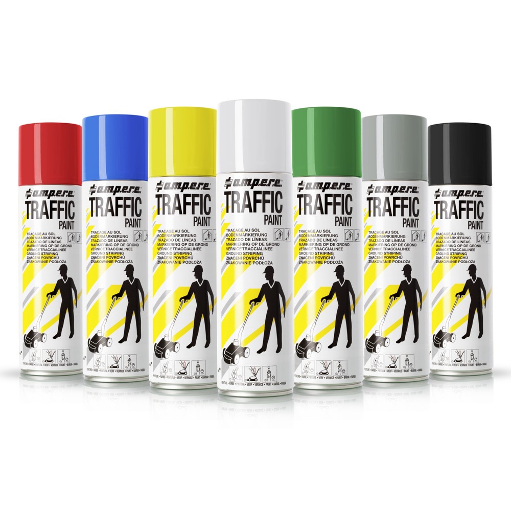 Číslo obrázku produktu 3: A.M.P.E.R.E. Značkovací barva TRAFFIC 0,5 l, šedá