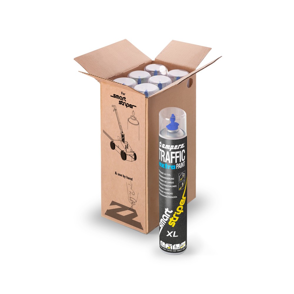 Číslo obrázku produktu 7: A.M.P.E.R.E. Značkovací barva TRAFFIC extra Paint® XL 0,75 l, modrá.