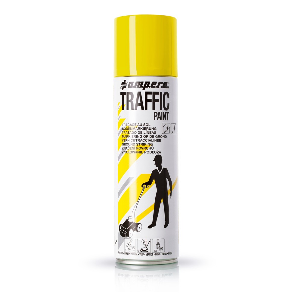 Obrázok výrobku: A.M.P.E.R.E. Značkovacia farba TRAFFIC 0,5 l, žltá