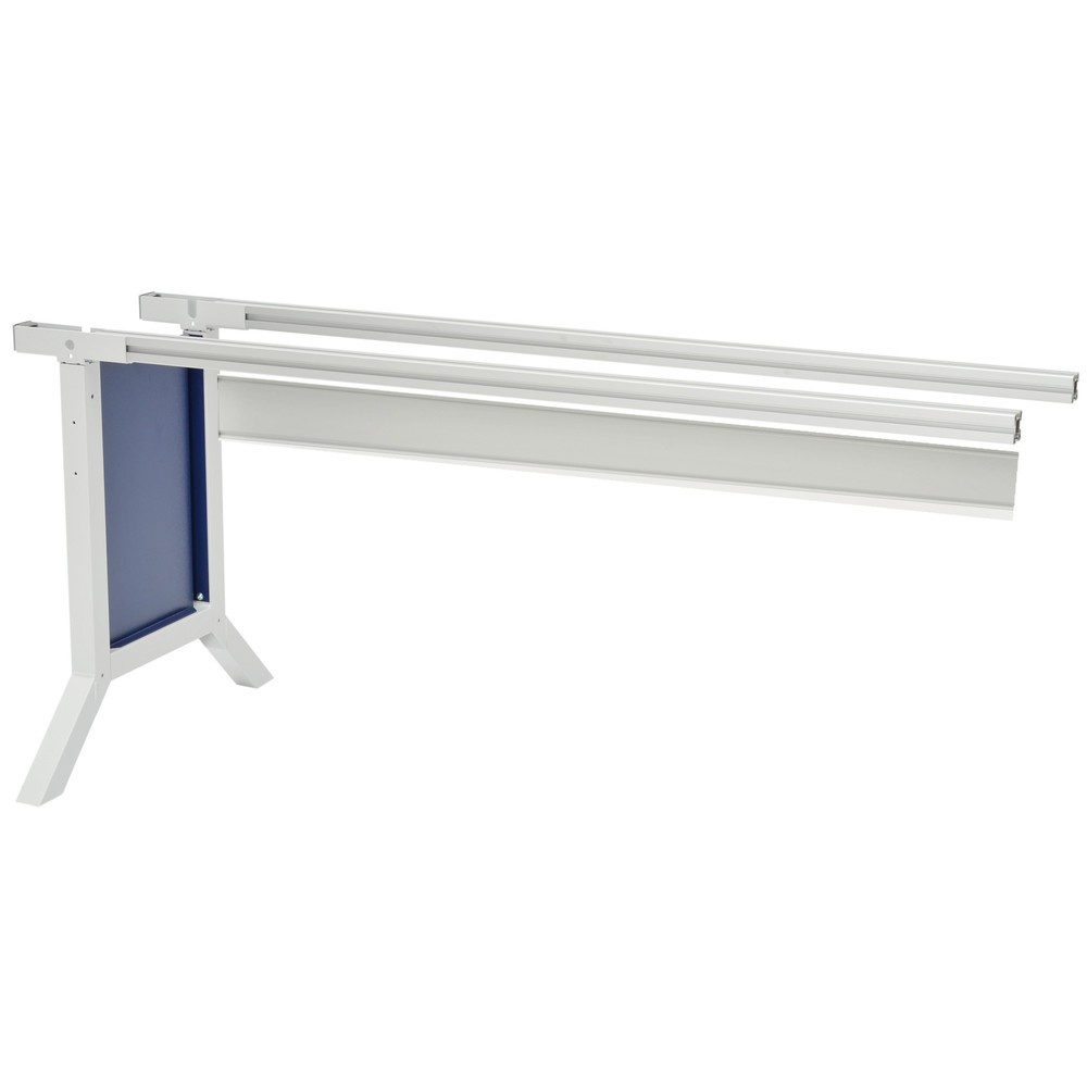 Product afbeelding: Aanbouwtafel werkpleksysteem, hoogteverstelling met klemmen, gentiaanblauw