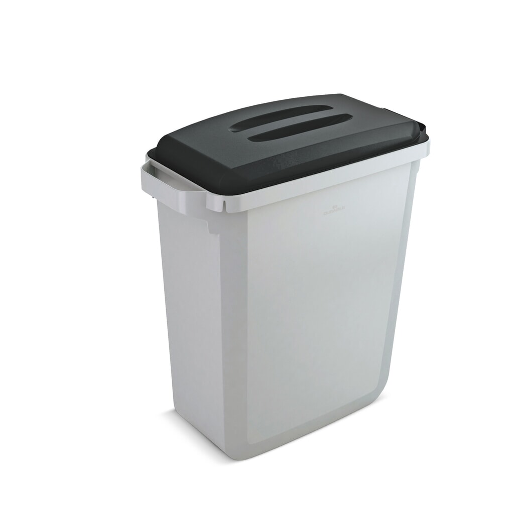 Produktabbildung: DURABLE Abfall- und Wertstoffbehälter 60 Liter, PP, grau, 1 Stk/VE
