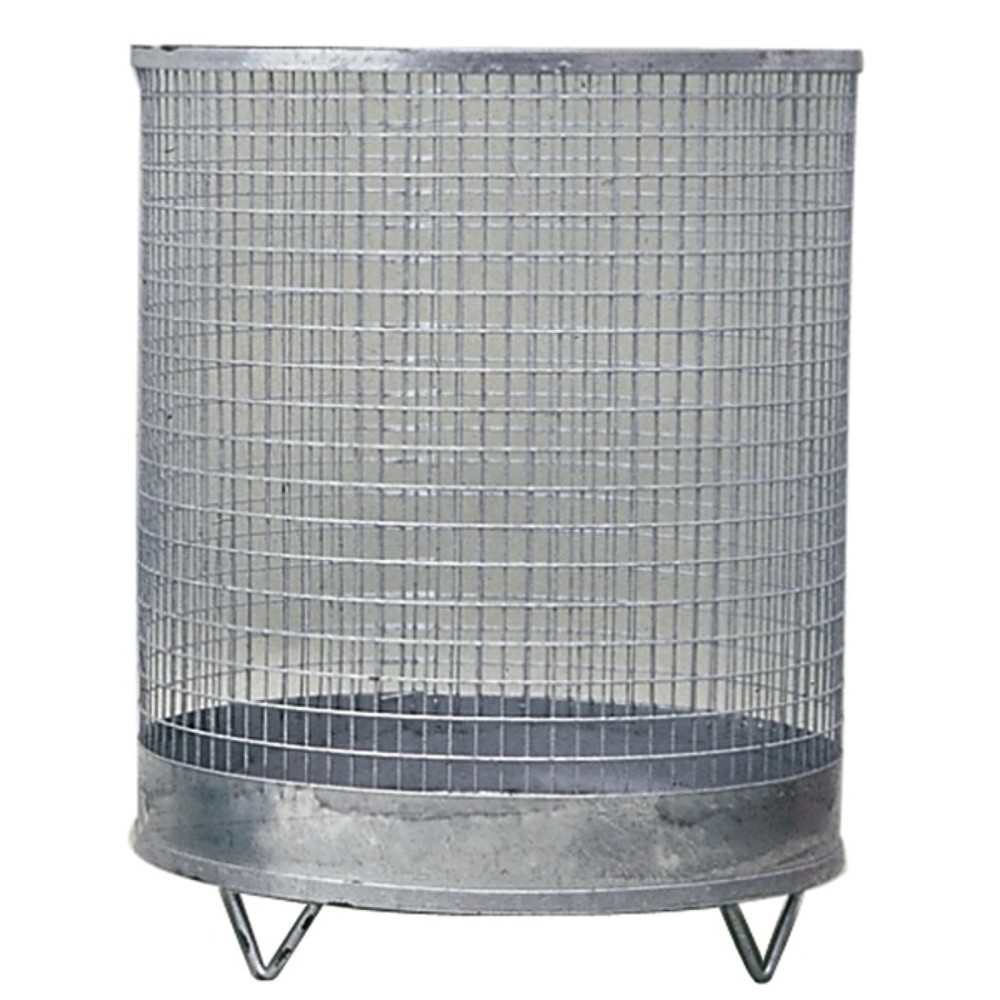 Produktabbildung: Abfallkorb, Drahtgitter verzinkt, H600xD500 mm 118 l, mit 4 Füßen