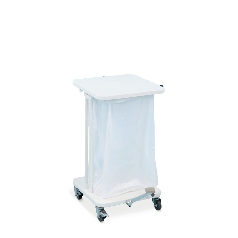 Produktabbildung Nr. 2: Abfallsackständer Premium 40 Liter, mit Rollen, mit Deckel und Fußpedal