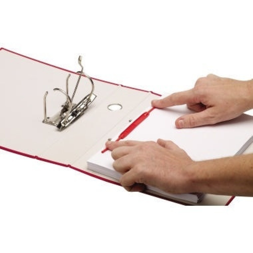Produktabbildung Nr. 5: Bankers Box Abheftbügel 0089602 85mm Kunststoff rot 100 St./Pack.