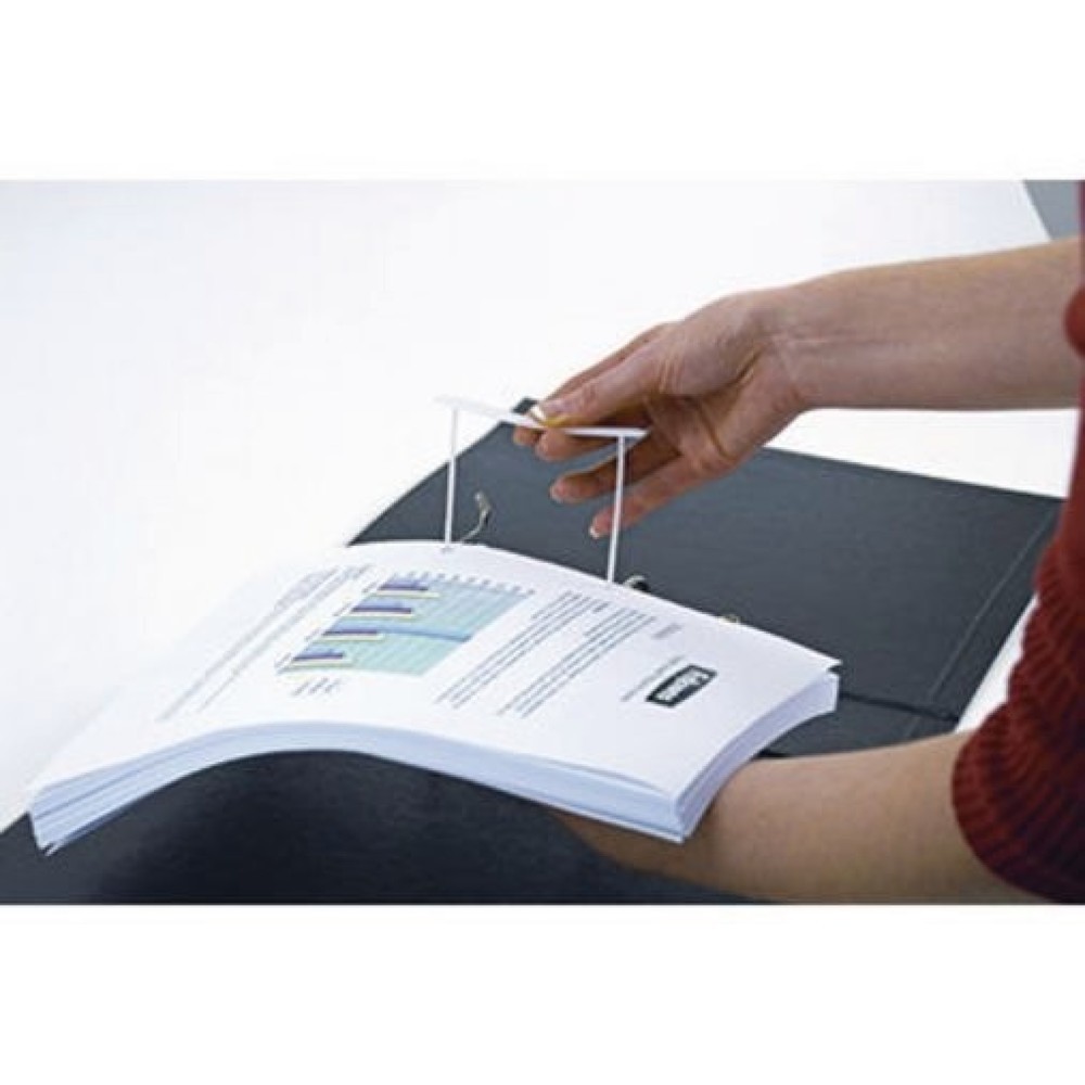 Produktabbildung Nr. 3: Bankers Box Abheftbügel ProClip 0089701 100mm weiß 100 St./Pack.
