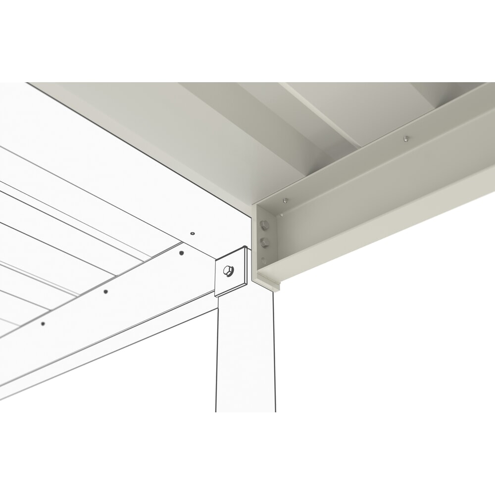 N° de l'image du produit 5 : Abri VARIO, 1 côté, ME, HxlxP 2 350 x 4 300 x 2 200 mm