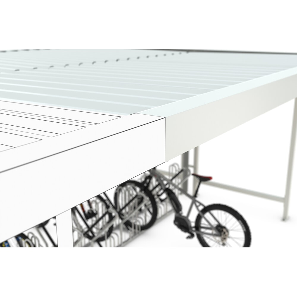 N° de l'image du produit 4 : Abri VARIO, 2 côté, ME, HxlxP 2 350 x 4 300 x 4 400 mm