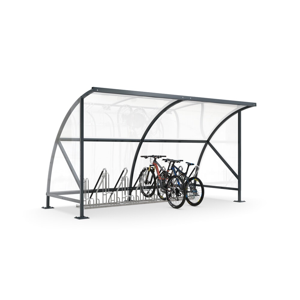 N° de l'image du produit 6 : Auvent pivotant en Structure cintrée, largeur 4,080 mm, gris anthracite RAL 7016