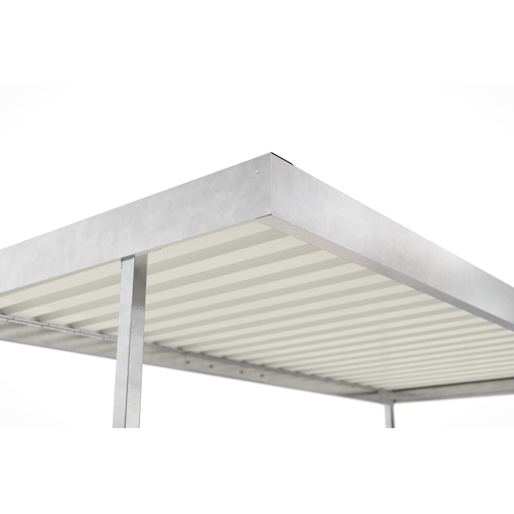 N° de l'image du produit 8 : Abri wsm®, 1 côté, module de base, H x l x P 2 360 x 2 250 x 2 200 mm, galvanisé