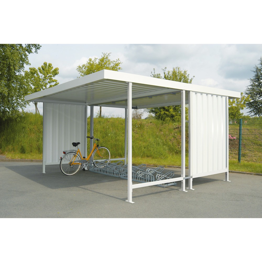 Illustration du produit: Abri wsm®, 2 côtés, module de base, H x l x P 2 350 x 2 250 x 4 400 mm, galvanisé
